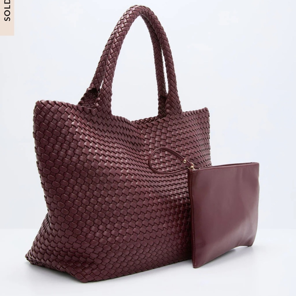 Vici At My Side Woven Leather Tote With Insert-New - Picture 4 of 9